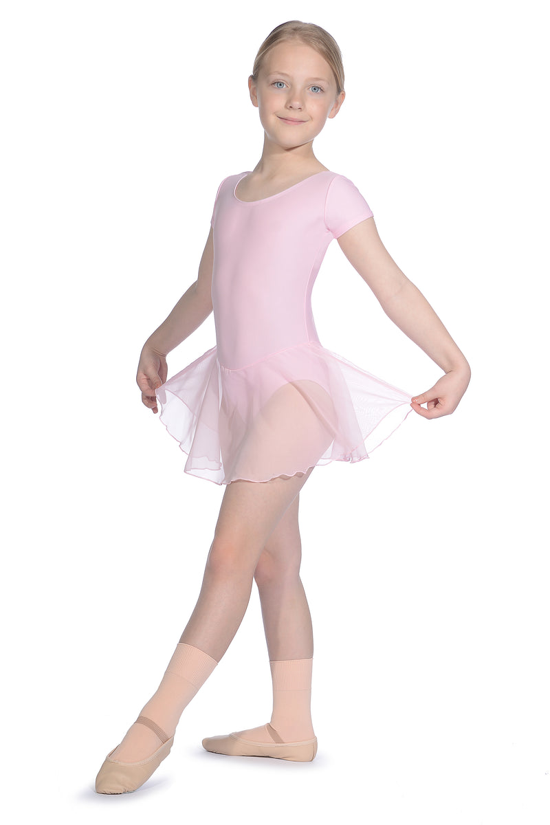 Roch Valley Leotard with attached skirt - pink - full length