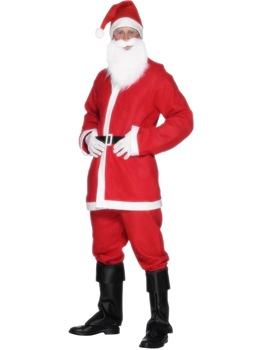 Santa Suit Costume - Men's, Red