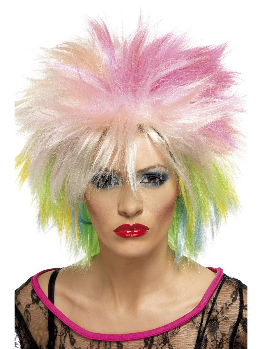 80'S Attitude Wig,Multi-Coloured