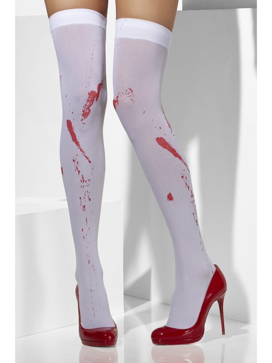 Opaque Tights with Blood Stains