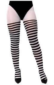Black and White Stripped Tights