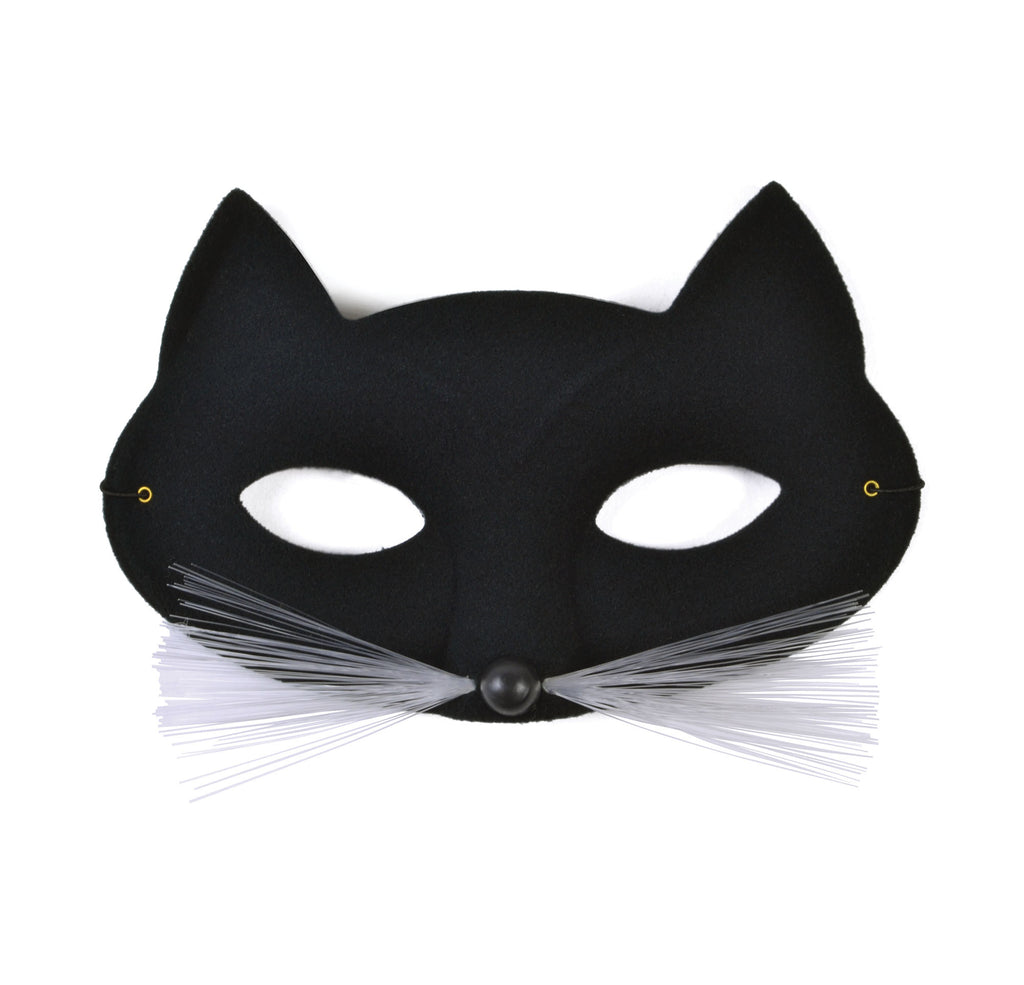Cat Domino Eye Mask - Black