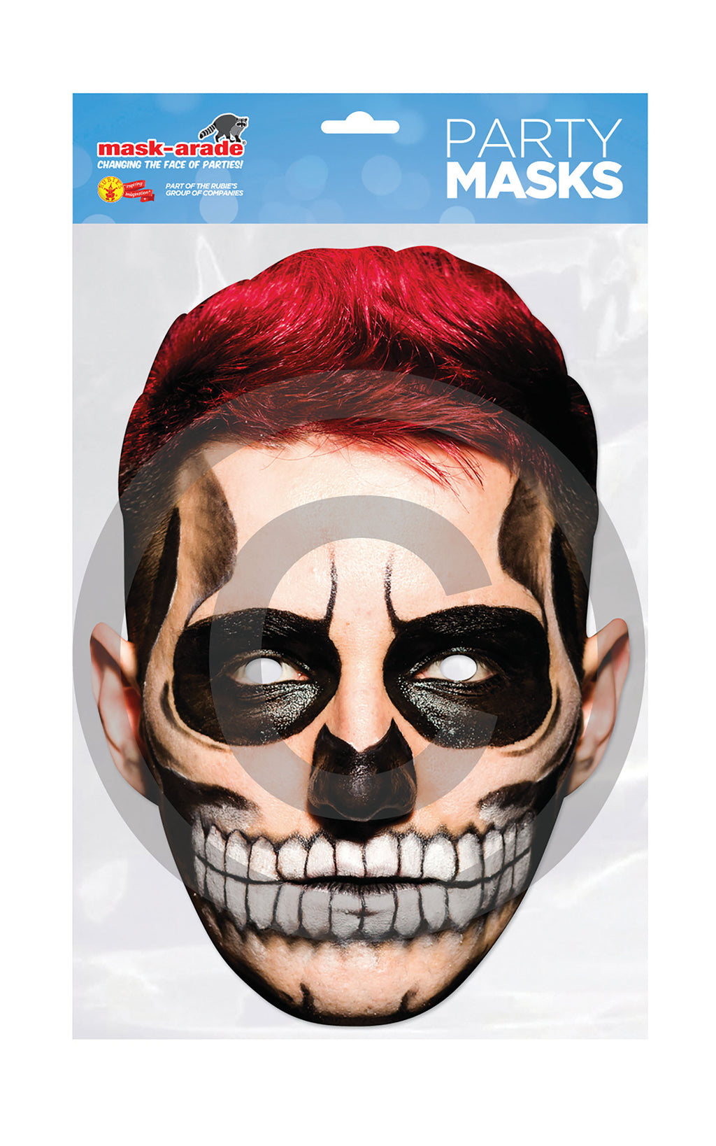 Day of the Dead Card Mask - Male