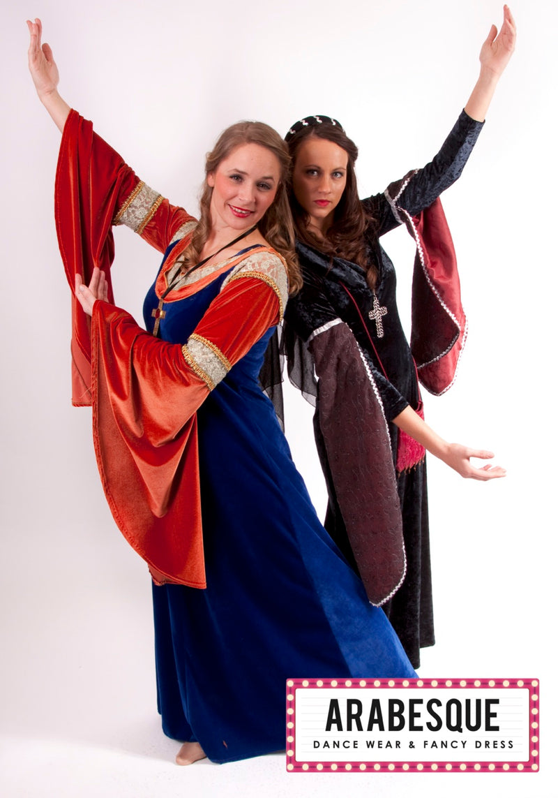 Ladies Blue Medieval Dress