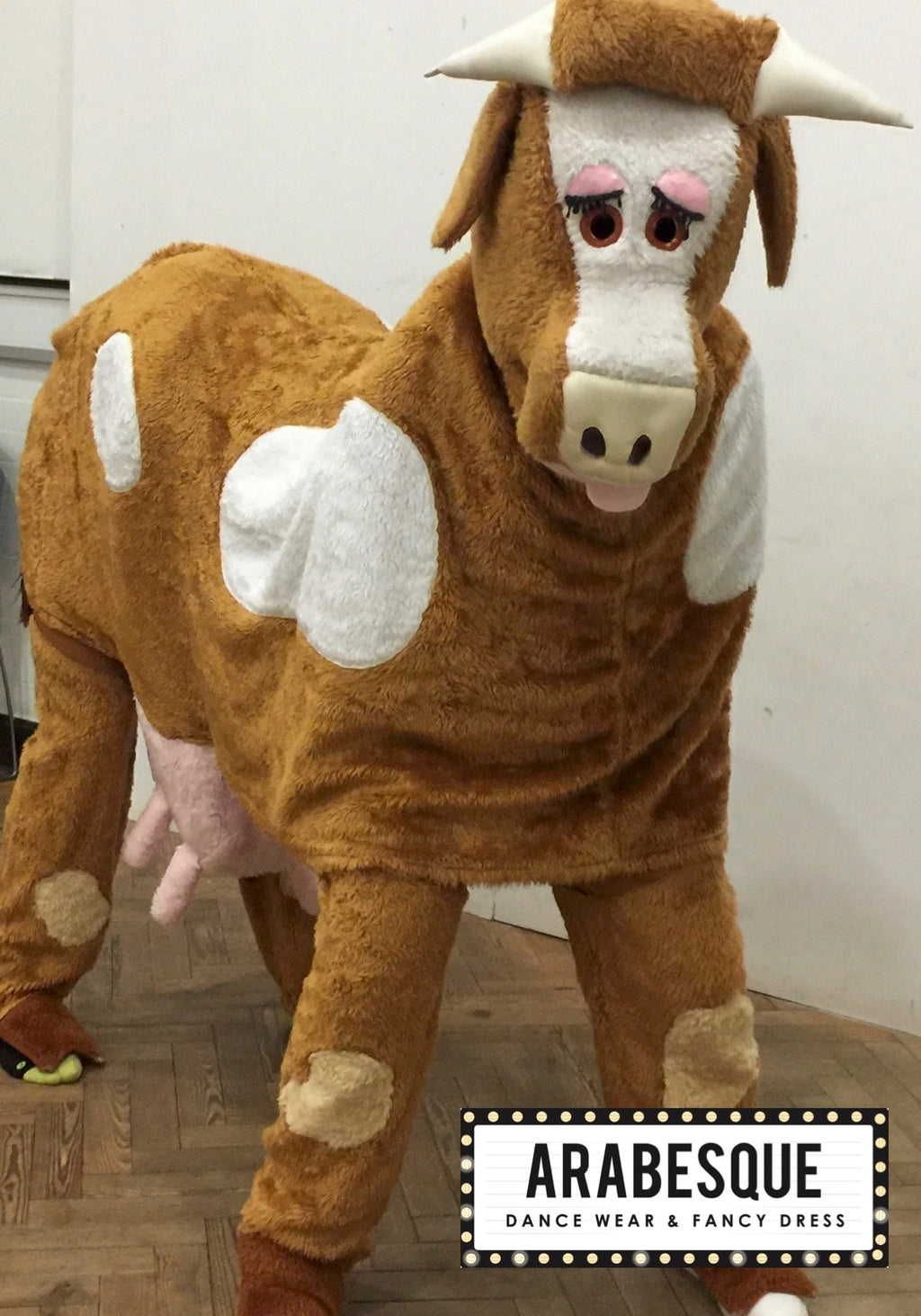 Cow Mascot for 2 people Light Brown