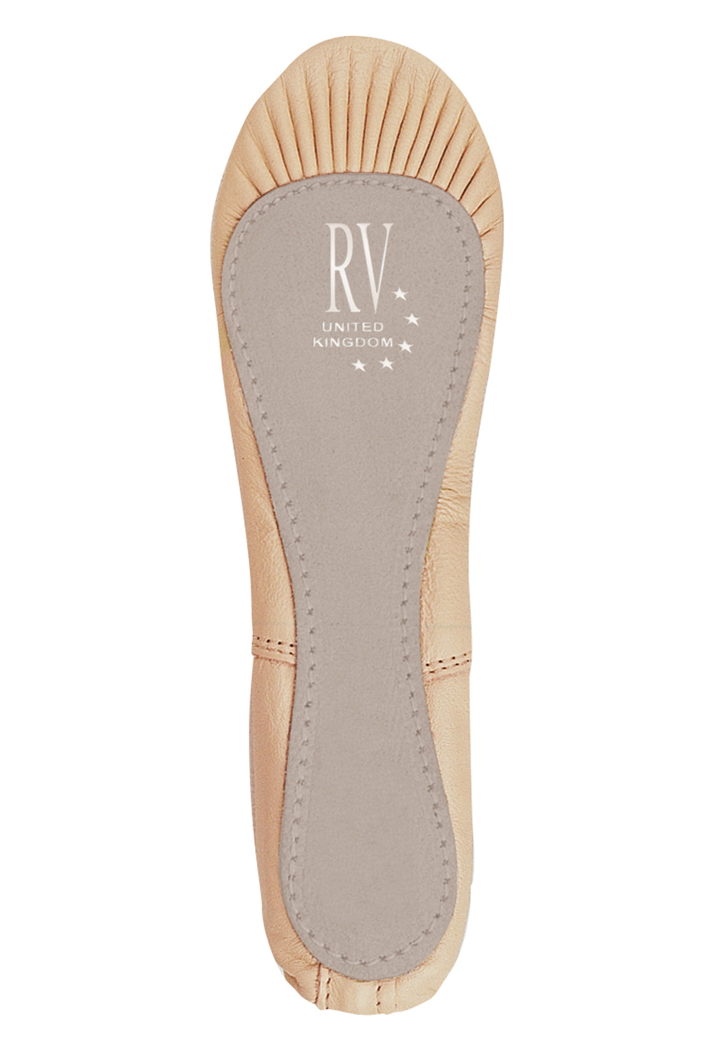 Ophelia Pink Leather Ballet Shoe Full Sole