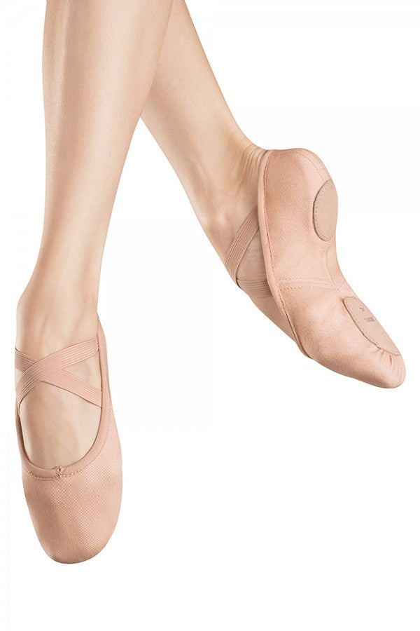 Pink Canvas Split Sole Ballet Shoe