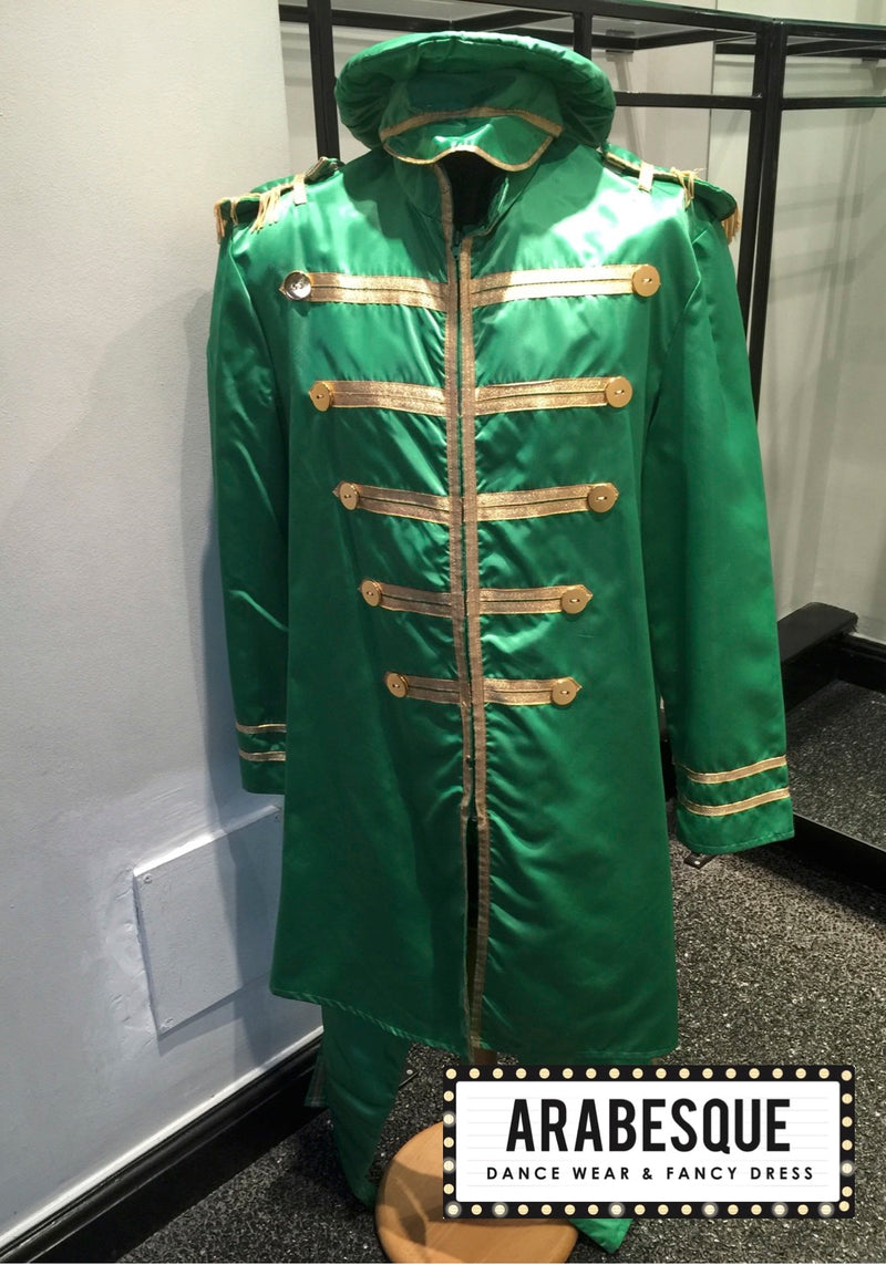 Satin Green St Peppers Suit - Circus Style Jacket