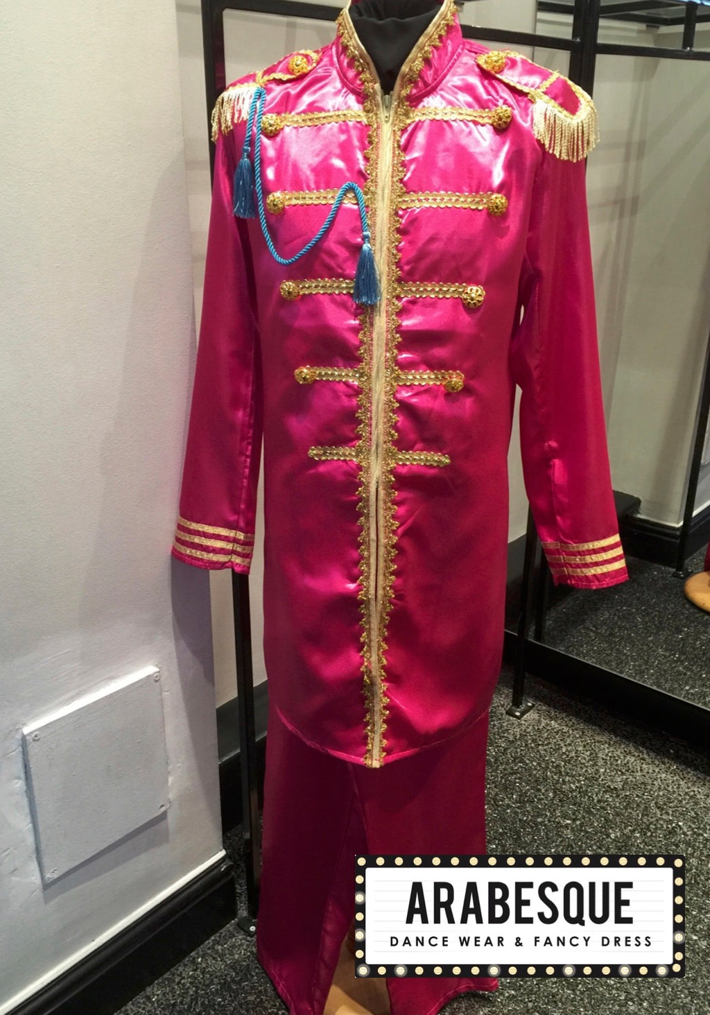 Satin Pink St Peppers Suit - Circus Style Jacket