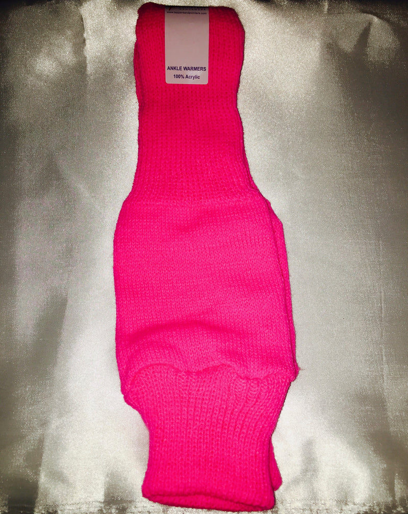 Shocking Pink Adults Ankle Warmers