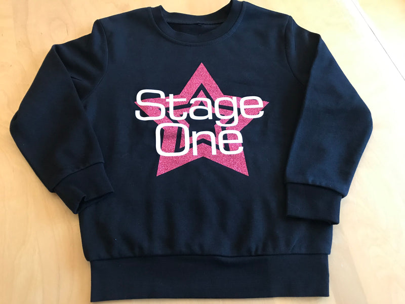 Stage One Beginners to Stage Sweatshirt - Pink Star