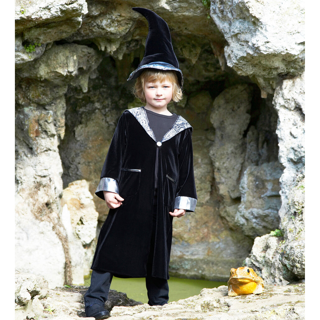 Wizard cloak with crooked hat
