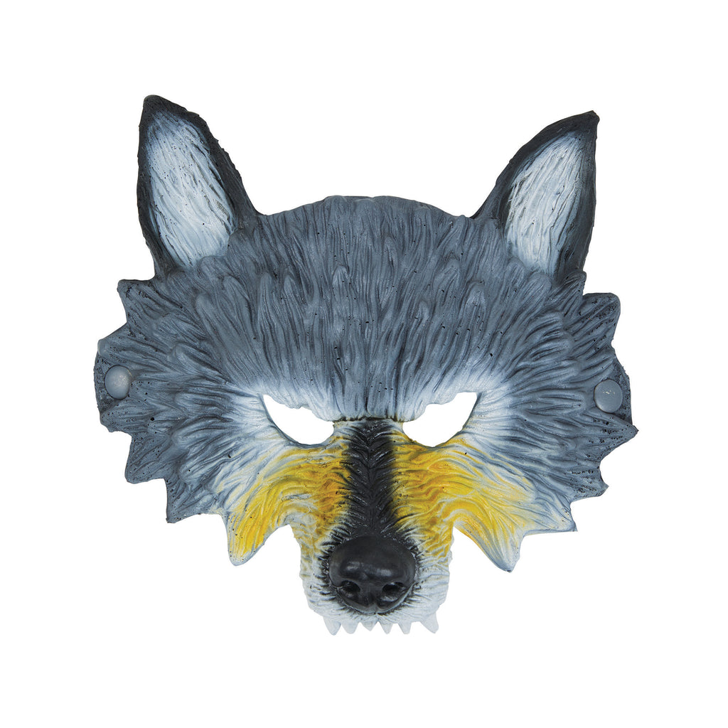 Wolf (half) Mask - Grey